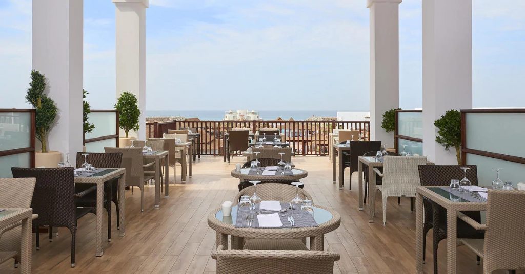 Hotel Melia Llana Beach Resort Sal terras Mosaico restaurant