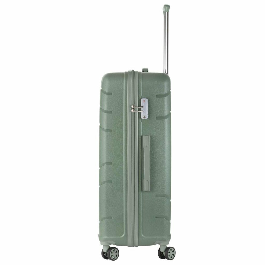 TravelZ Big Bars Reiskoffer Olijf zijkant