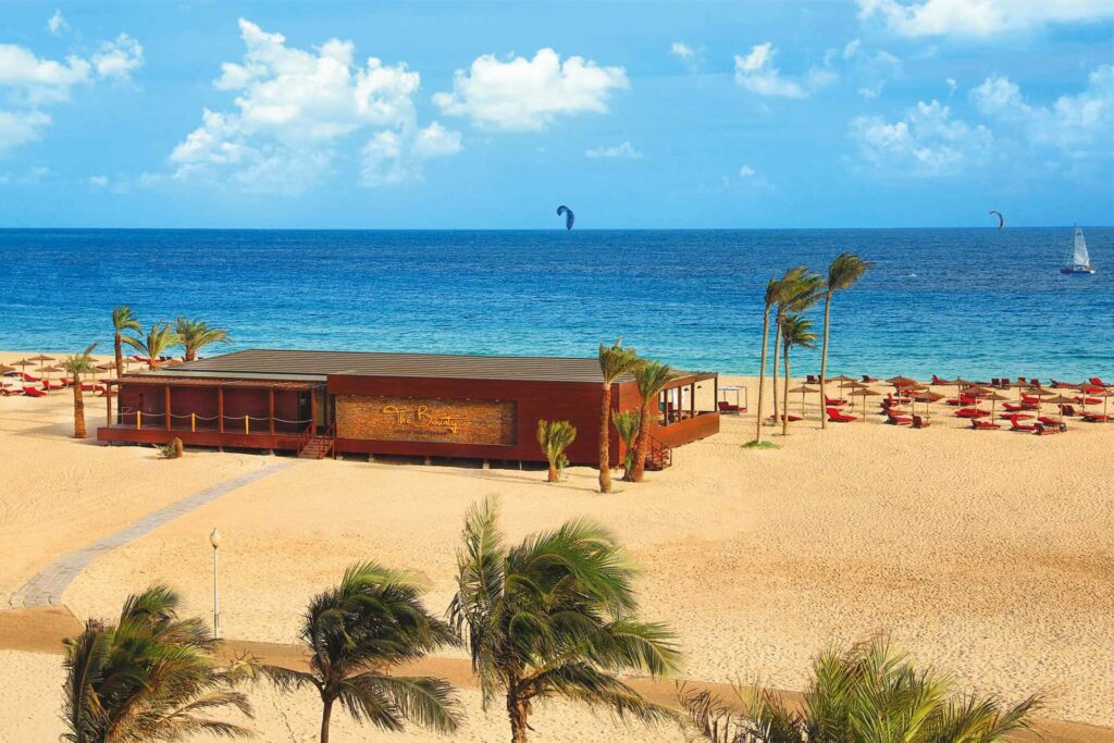 Hilton resort op het strand van Sal, Kaapverdië