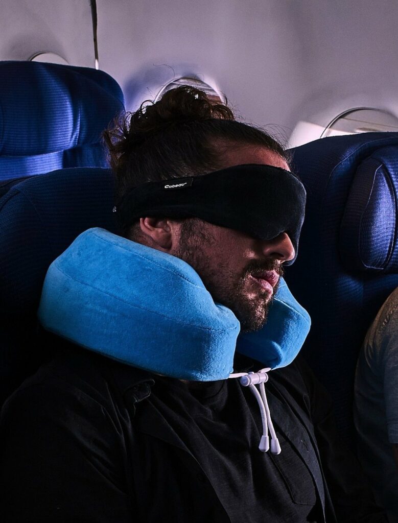 cabeau slaapmasker vliegtuig reisartikelen kaapverdie