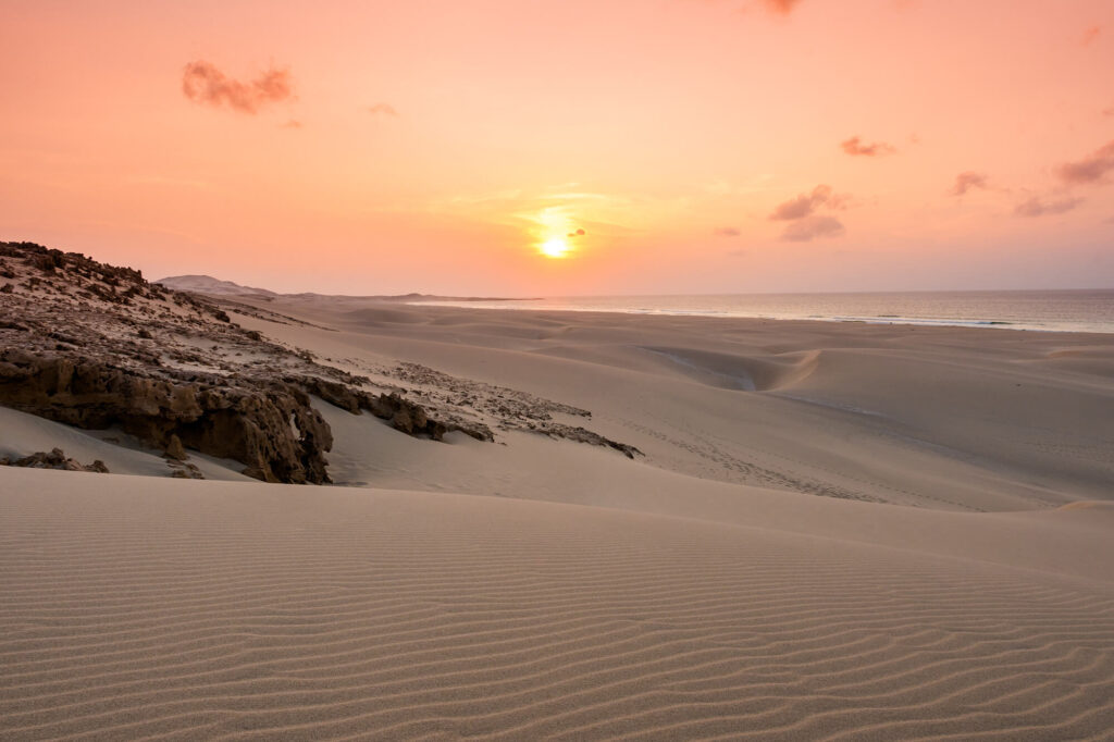 Viana Woestijn Boa Vista in Kaapverdie zandduinen