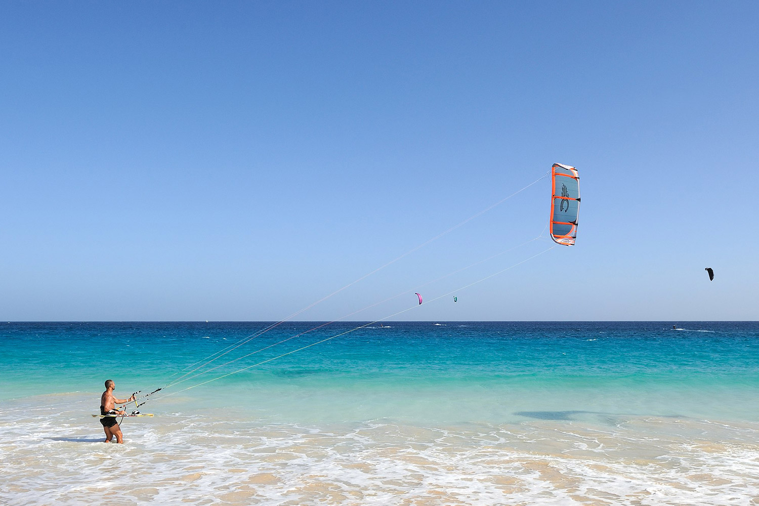 Kitesurfen op Sal in Kaapverdie