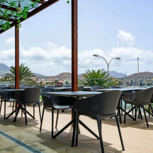 Dakterras Hotel Ouril in Mindelo Sao Vicente Kaapverdie