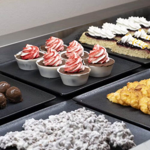 Toetjes en deserts, restaurant Barceló Marine resort Kaapverdië