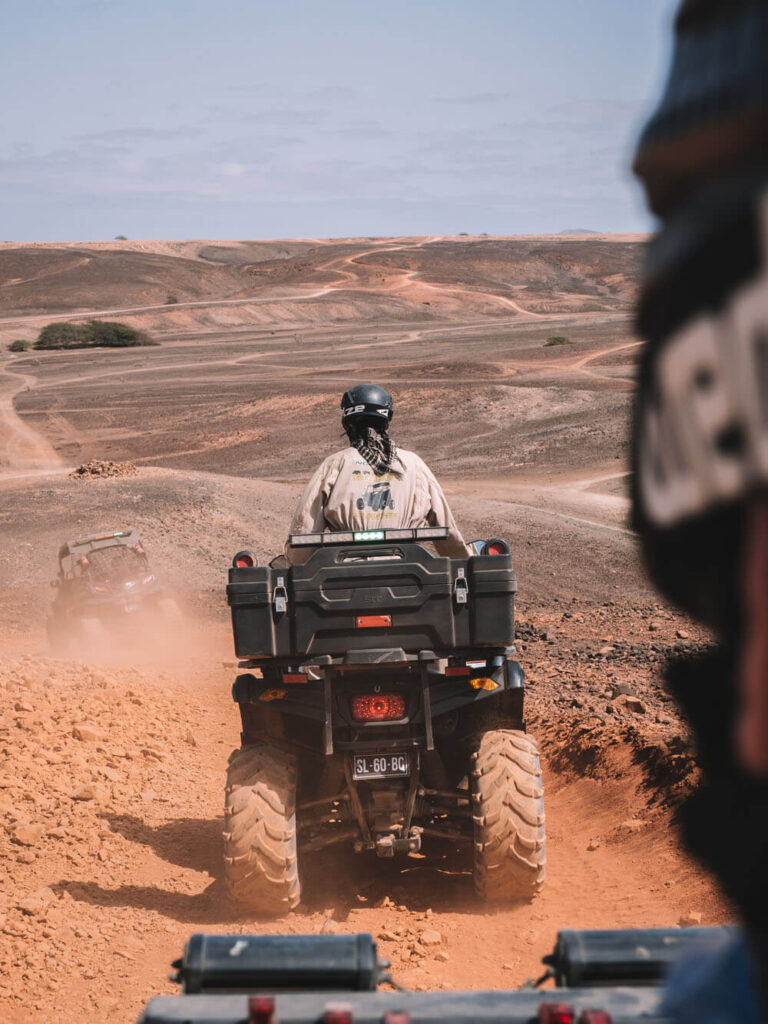 Sal Kaapverdië quad rijden woenstijn, excursie