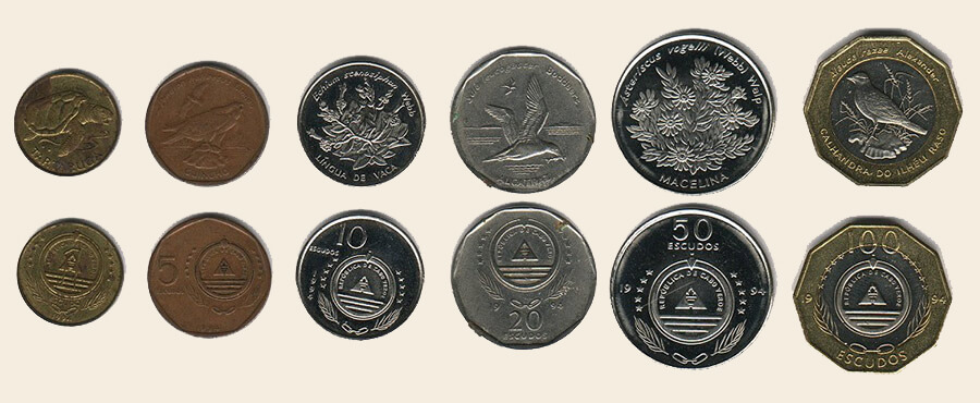 Valuta Kaapverdië Kaapverdische Escudo munten muntgeld