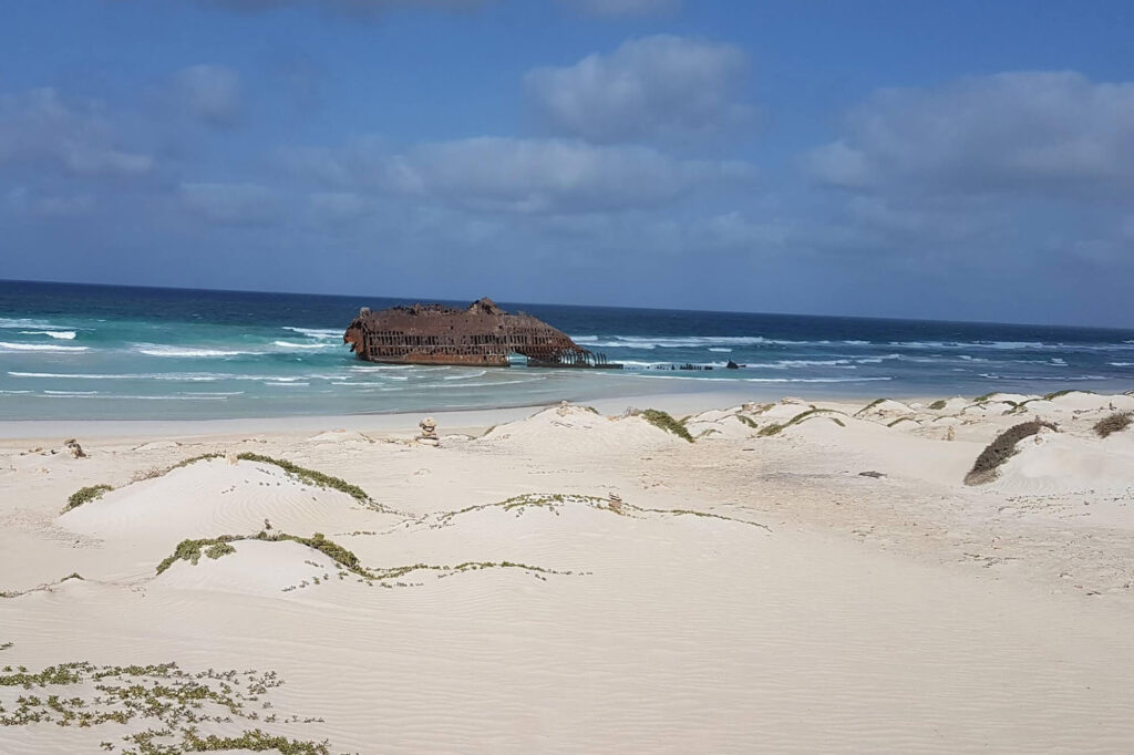 Scheepswrak Boa Vista Kaapverdie Cabo Santa Maria