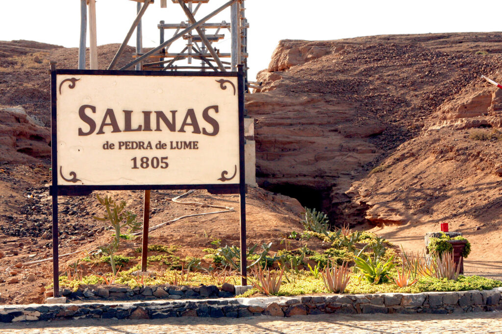 Entree zoutmijnen Sal, Salinas Pedra de Lume Kaapverdië