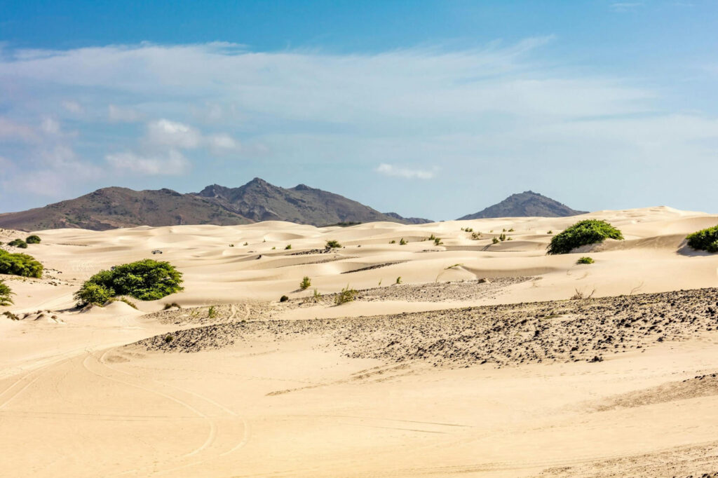 Woestijn Boa Vista Kaapverdie duinen natuur landschap